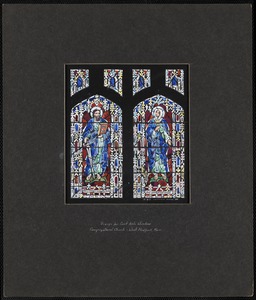 Design for east aisle window, Congregational Church, West Medford, Mass.