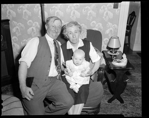 Nana and Pop-Pop Jones on Dyan's christening day, Lowell
