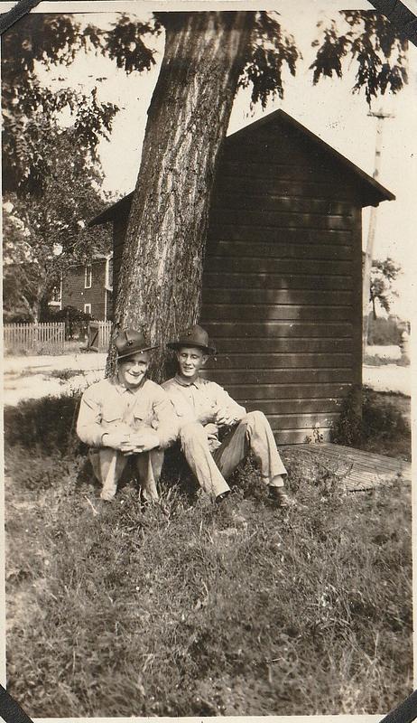 U.S. Marines Albert T. Chase and "Bob," Marine base Quantico, VA