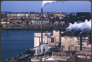 From top of Mystic River Bridge (proper name is 'Tobin Bridge')