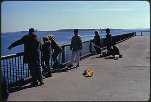 Activity on pier