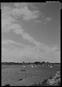 Marblehead, sailboats in harbor