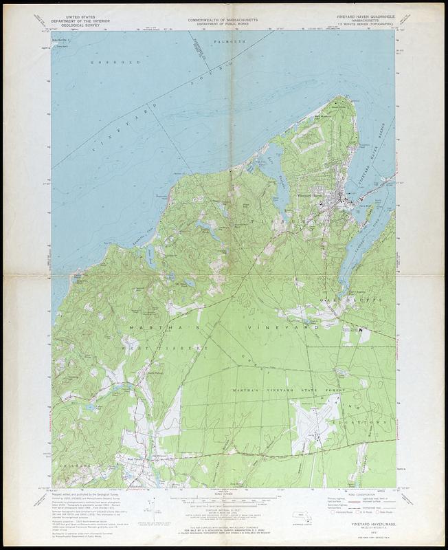 Vineyard Haven Quadrangle Massachusetts Digital Commonwealth