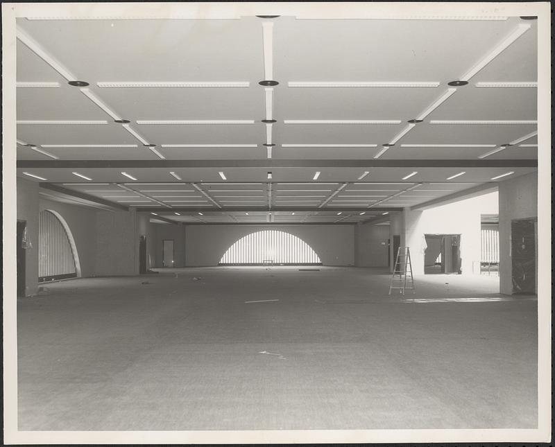 Construction of Boylston Building, Boston Public Library, second floor