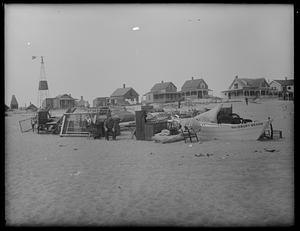 Junk yard on the beach