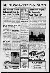 Milton Mattapan News, October 23, 1947