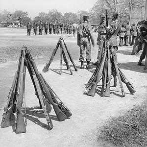 ROTC inspection, Buttonwood Park, New Bedford