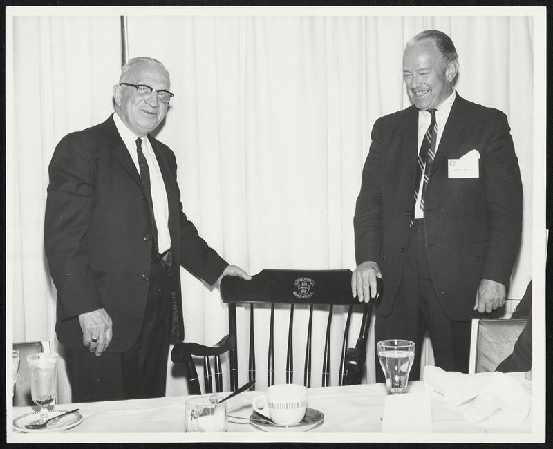 Retirement Memento: Rob Roy Macleod Of Buffalo, N.y., Right, President 