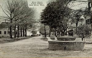 River St., Lower Village, showing rotary, South Yarmouth, Mass.