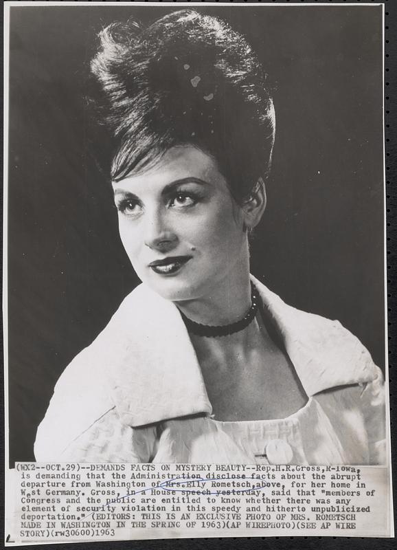 Demand facts on mystery beauty