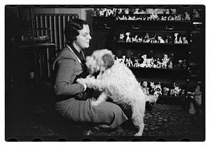 Miss Liddie A Livevey, collector of miniature dogs, 400, 1 live one