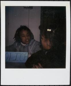 Two children talking
