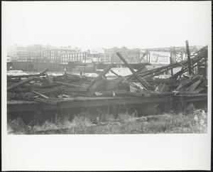Burned building, South Boston, Boston