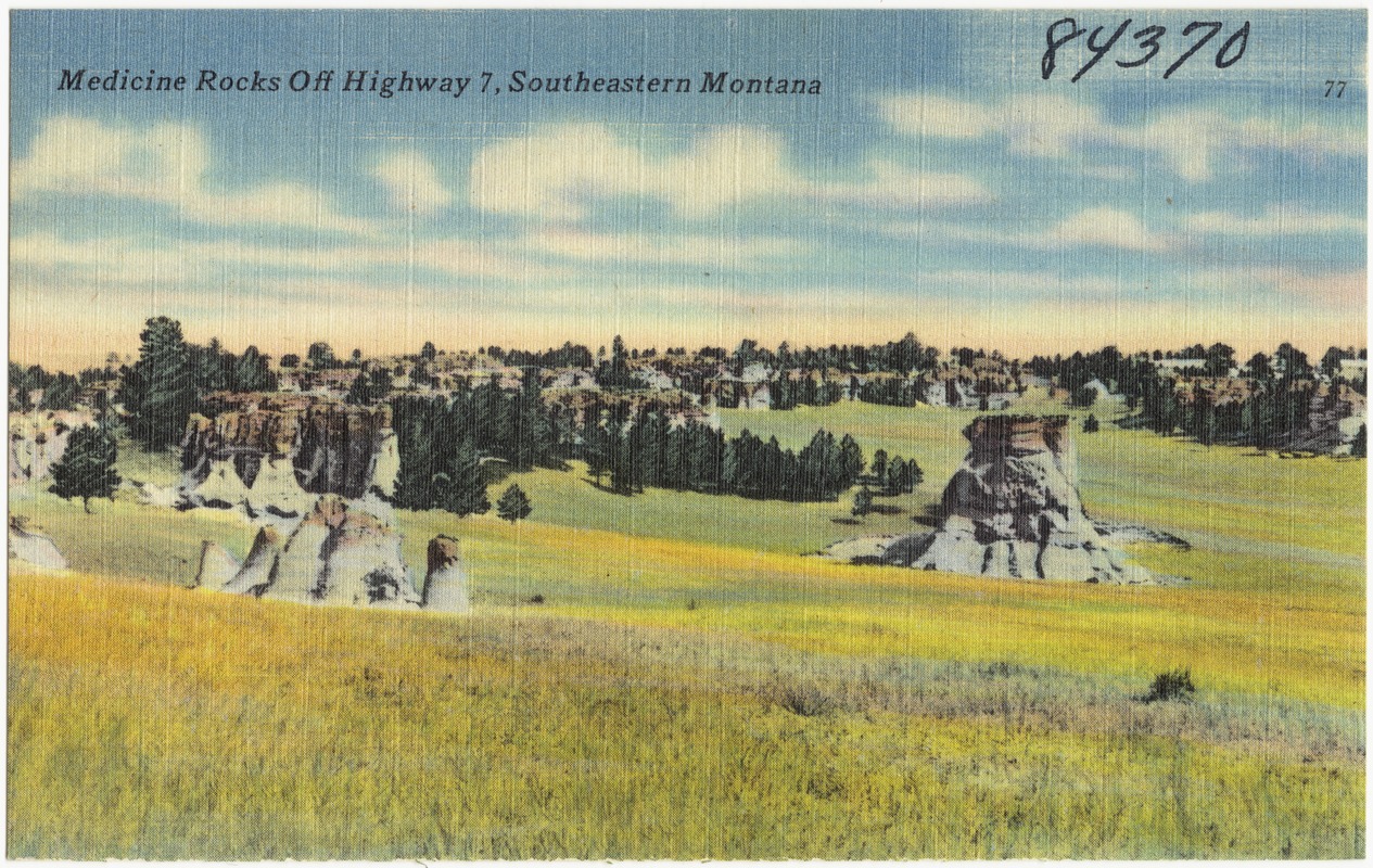 Medicine Rocks off Highway 7, Southeastern Montana - Digital Commonwealth