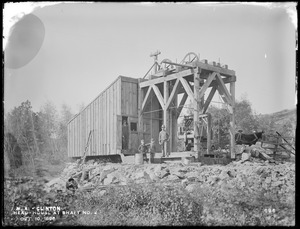 Wachusett Aqueduct, headhouse, Shaft No. 2, near Clamshell Pond, from the east, Clinton, Mass., Oct. 10, 1896