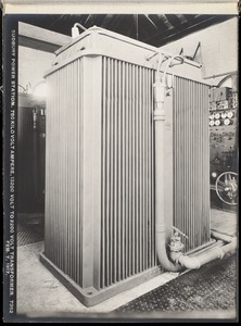 Sudbury Department, Sudbury Dam Hydroelectric Power Plant, 750 kilovolt ampere, 13200 volt to 2200 volt transformer, Southborough, Mass., Feb. 7, 1917