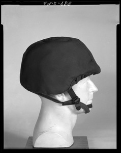 Body armor, face shield, side view