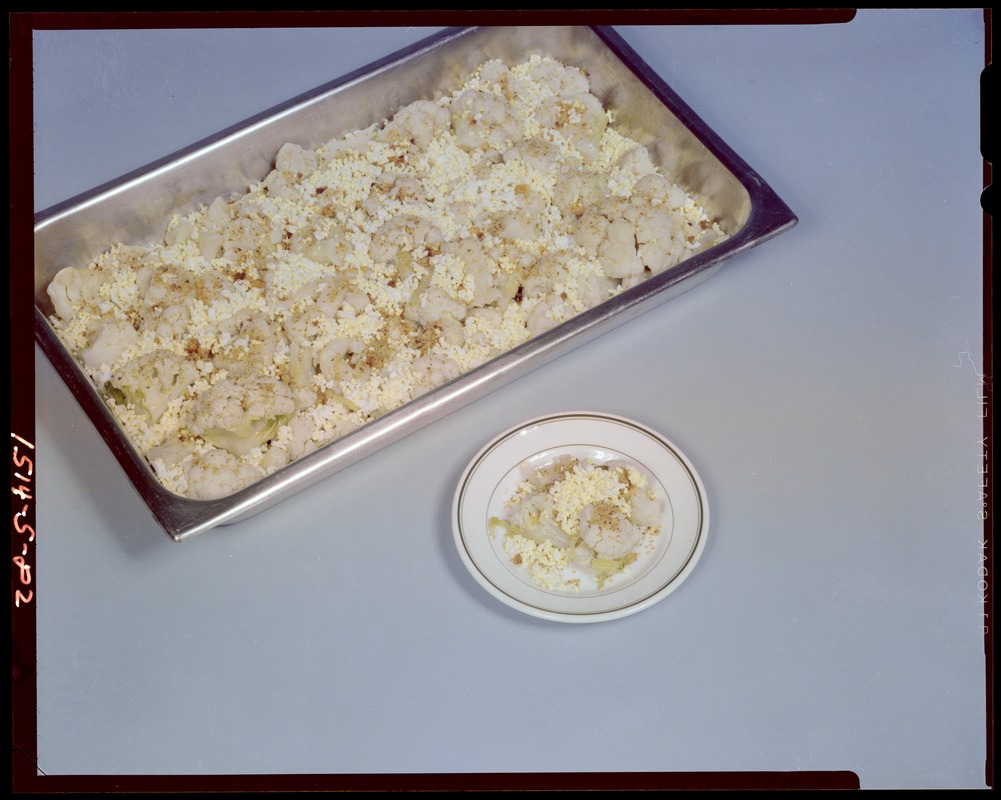 Food lab, cauliflower broccoli Digital Commonwealth