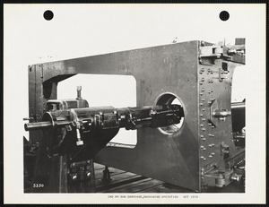 240 MM gun carriage, machining operation