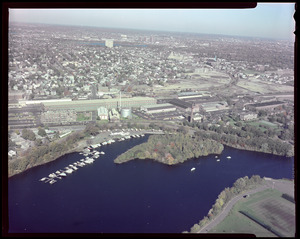 Arial view of Watertown Arsenal