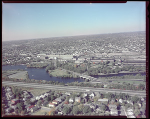 Arial view of Watertown Arsenal