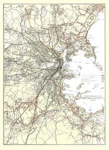Street railways of Boston and vicinity Jan. 1914