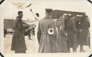 "The Army's chances of winning game are given a military funeral...," Army-Marine football game, Baltimore, MD, Dec. 2, 1922