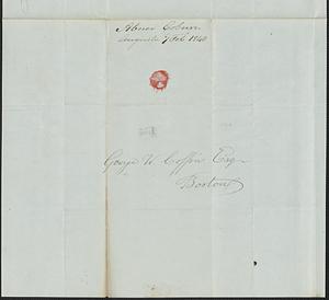 Abner Coburn to George Coffin, 7 February 1840