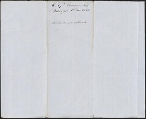 E. G. Rawson to George Coffin, 12 December 1850