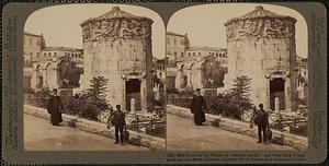 Tower of the Winds - a "weather bureau" and town clock of 2000 years ago, on a street in Athens