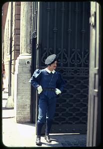 Swiss Guard at Vatican City gate