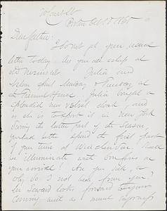 Letter from John D. Long to Zadoc Long, October 18, 1865