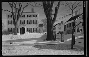 Washington Square in an early morning snowdrift, Marblehead