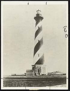 After a 66-year struggle with the Atlantic ocean, Cape Hatteras lighthouse is to be abandoned. When built in 1870 the lighthouse was more than a mile from shore. Now it's only 100 feet away. Many architects consider it the United States' most beautiful lighthouse.