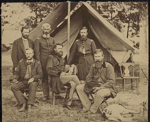 Gen. George Stoneman and staff, near Fair Oaks, June, 1862