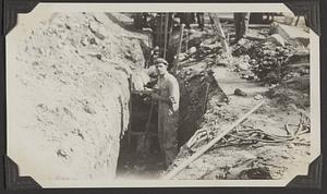 Trench across the State Road