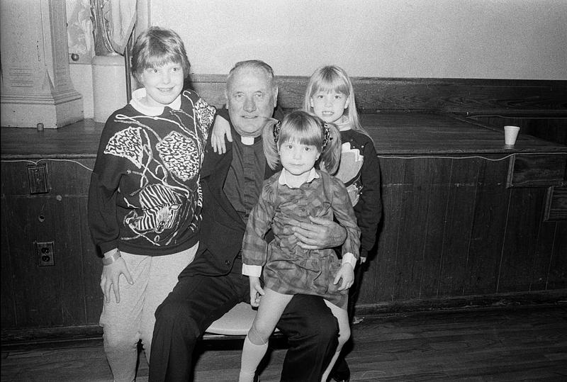 Father Casey and kids