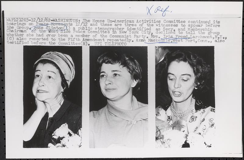 Rose Clinton, Iris Freed, Anna Mackenzie