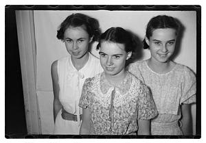 Three young women