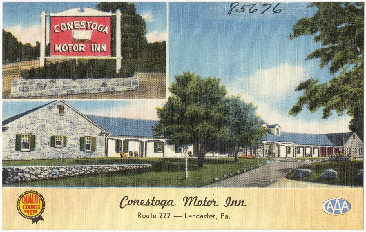 Conestoga Motor Inn, Route 222 Lancaster, Pa. Digital Commonwealth