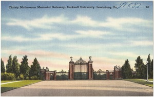 Christy Mathewson Memorial gateway, Bucknell University, Lewisburg, Pa.