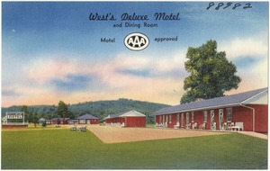 West's Deluxe Motel and dining room