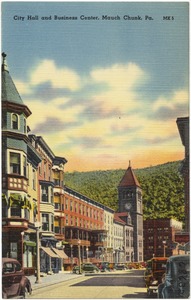 City hall and business center, Mauch Chunk, Pa.