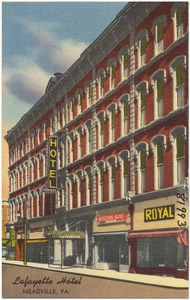 Lafayette Hotel, Meadville, PA.