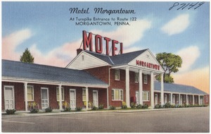 Motel Morgantown, at turnpike entrance to Route 122, Morgantown, Penna.