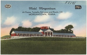 Motel Morgantown, at Penna. Turnpike entrance to Route 122, Morgantown, Penna.
