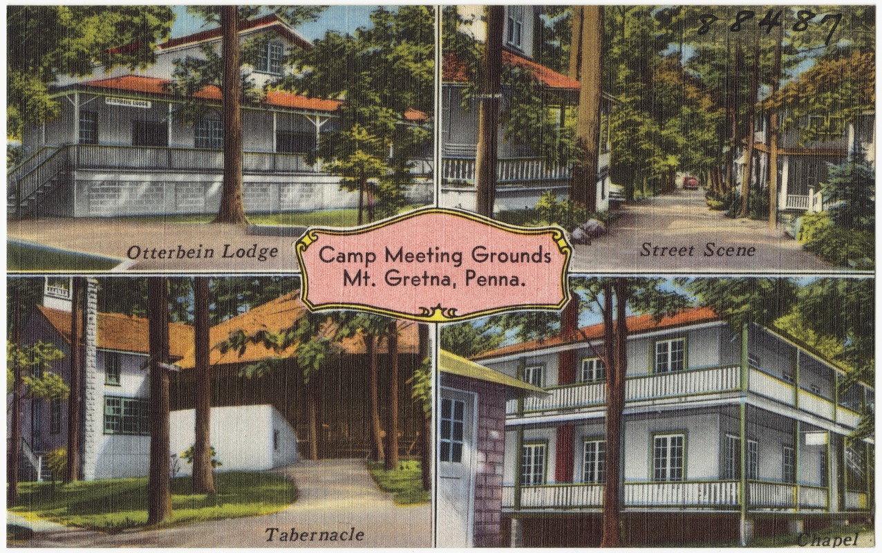 Camp meeting grounds, Mt. Gretna, Penna. Digital Commonwealth