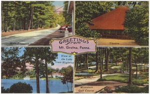 Greetings from Mt. Gretna, Penna.