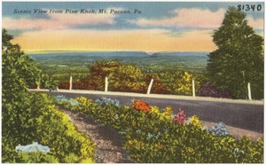 Scenic view from Pine Knob, Mt. Pocono, Pa.