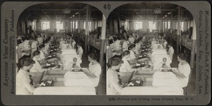 Folding and ironing linen collars, Troy, N.Y.